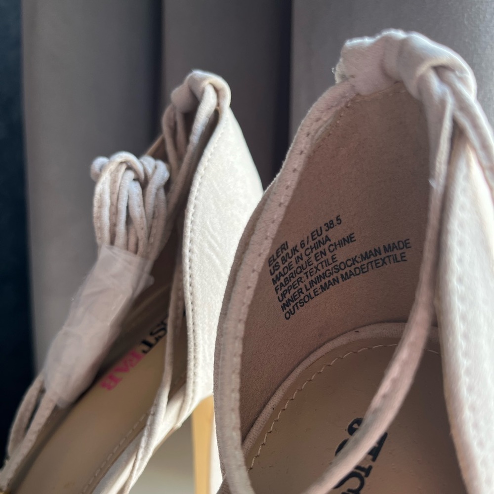 Eleri Open-toed Heels with Ties - Picture 6 of 9